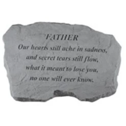 Kay Berry- Inc. 98720 Father-Our Hearts Still Ache In Sadness - Memorial - 16 Inches X 10.5 Inches X 1.5 Inches