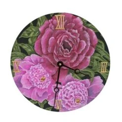 Lexington Studios 23056R Peonies Round Clock