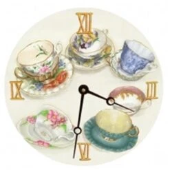 Lexington Studios 23066R Tea Cups Round Clock