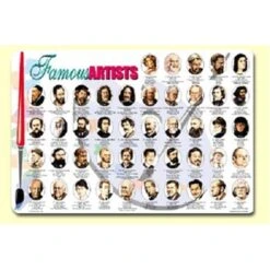 Famous Artists Placemat 4PK