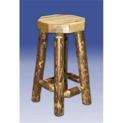 Montana Woodworks MWGCBN Glacier Country Backless Barstool