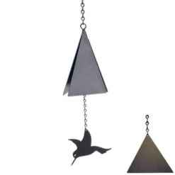 North Country Wind Bells Inc. 101.5040 Island Pasture Bell With Black Triangle Wind Catcher