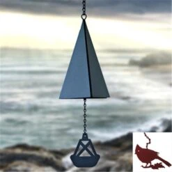 North Country Wind Bells Inc. 108.5006 Castine Harbor Bell With Cardinal Wind Catcher