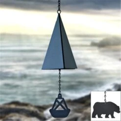 North Country Wind Bells Inc. 113.5001 Cape May Bell With Bear Wind Catcher