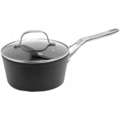 Starfrit Usa Inc 060315-004 Saucepan 2 Qt. With Glass Lid Stainless Steel & Handle