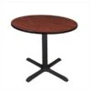Regency TB36RNDCH 36 In. Round Cain Lunchroom Table - Cherry