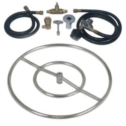 18 In. Stainless Steel Ring Kit, Liquid Propane