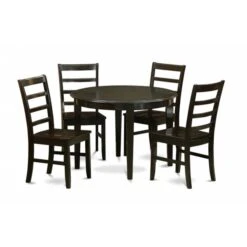 5 Piece Kitchen Table Set-Dining Table And 4 Dinette Chairs, 5PK