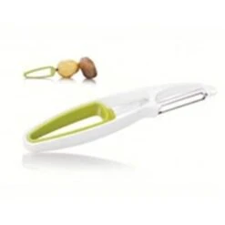 Vacu Vin VACUVIN4654660 Plus Tools Cheese Slicer Plus Rind Peeler - White And Green J Hook