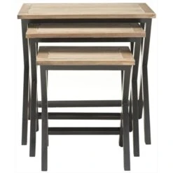 Safavieh Jay Tray Tables - Walnut