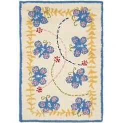 Safavieh 2 X 3 Ft. Accent Novelty Kids Ivory And Blue Hand Tufted Rug