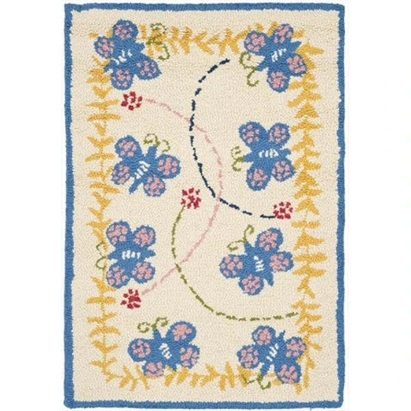 Safavieh 2 X 3 Ft. Accent Novelty Kids Ivory And Blue Hand Tufted Rug 1 Safavieh 2 X 3 Ft. Accent Novelty Kids Ivory And Blue Hand Tufted Rug