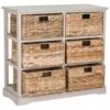 Safavieh Keenan 6 Basket Storage Chest- Vintage Grey - 29.5 X 13.4 X 32.1 In.