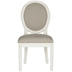 Safavieh Holloway Oval Side Chair- Light Grey - 13.8 X 20.3 X 43.8 In.