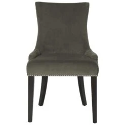 Safavieh Lester Graphite Dining Chair- 36.4 X 24.8 X 22 In., 2PK
