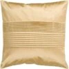 Surya Rug HH022-1818D Square Mustard Decorative Down Feather Pillow 18 X 18 In.