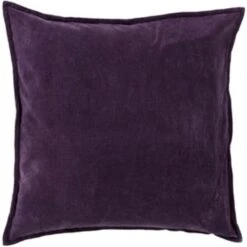 Surya Rug CV006-1818P Square Mauve Poly Fiber Pillow 18 X 18 In.