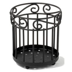 55810 Scroll Grande Utensil Holder - Black