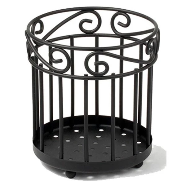 55810 Scroll Grande Utensil Holder - Black 1 55810 Scroll Grande Utensil Holder - Black