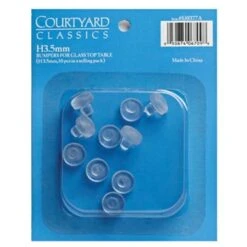 SJ0377A 10 Piece Glass Top Table Bumper