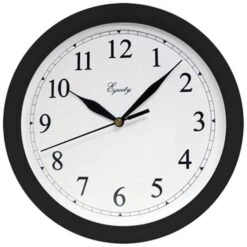 La Crosse Technology Ltd 25203 10 In. Black Plastic Wall Clock