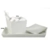 Tatara Group ET1H Elegant Collection Cotton Swab-Cotton Container - White Resin -pack Of 3