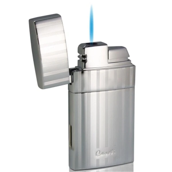Troy Polished Chrome Single Torch Flame Cigar Lighter 1 Troy Polished Chrome Single Torch Flame Cigar Lighter
