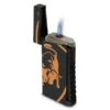 Tonino Lamborghini TTR001035 Toro Black Rubberized Lighter - Orange Bull