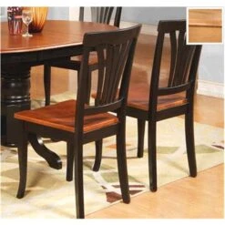 AVON11-WC-OAK 2 Avon Chair Wood Seat - Oak