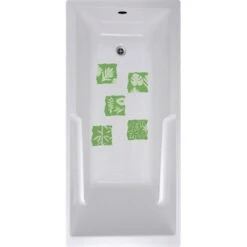 Assorted Floral Tiles No Slip Mat 5PK