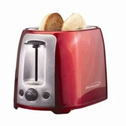 2 Slice Cool Touch Toaster Red And Stainless