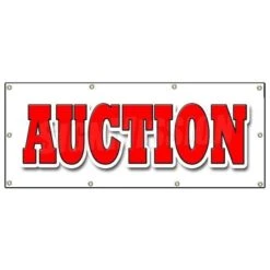 AUCTION BANNER SIGN Antique Jewelry Furniture Artwork Estate Sale