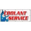 COOLANT SERVICE BANNER SIGN Car Mechanic Auto Shop Service Maintenance
