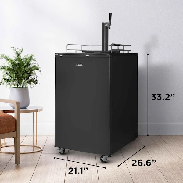 6 Cubic Feet Cu. Ft. Single Tap Freestanding Kegerator With Adjustable Temperature 4 6 Cubic Feet Cu. Ft. Single Tap Freestanding Kegerator With Adjustable Temperature - Image 4