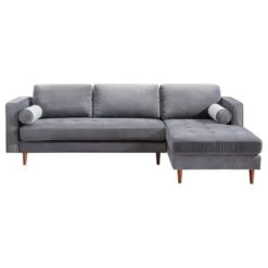 Tov Furniture Como Velvet Sectional Raf