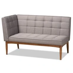 Baxton Studio Sanford Mid-Century Modern Grey Fabric And Walnut Brown Finished Wood 5-Piece Dining Nook Set 14 Baxton Studio Sanford Mid-Century Modern Grey Fabric And Walnut Brown Finished Wood 5-Piece Dining Nook Set -Zoro Tools Shop Wholesale20Interiors20Inc 11340xx11341xx11342xx9305xx3xxc63906