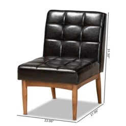 Baxton Studio Sanford Mid-Century Modern Dark Brown Faux Leather And Walnut Brown Finished Wood Dining Chair 17 Baxton Studio Sanford Mid-Century Modern Dark Brown Faux Leather And Walnut Brown Finished Wood Dining Chair -Zoro Tools Shop Wholesale20Interiors20Inc 11344xx9xx535183
