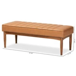 Baxton Studio Daymond Mid-Century Modern Tan Faux Leather And Walnut Brown Finished Wood Dining Bench 11 Baxton Studio Daymond Mid-Century Modern Tan Faux Leather And Walnut Brown Finished Wood Dining Bench -Zoro Tools Shop Wholesale20Interiors20Inc 11354xx7xxa13a82