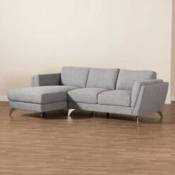 Baxton Studio Mirian Modern And Contemporary Grey Fabric Sectional Sofa With Left Facing Chaise -Zoro Tools Shop Wholesale20Interiors20Inc 11555xx5xx55b8e0