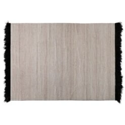Baxton Studio Dalston Modern And Contemporary Beige And Black Handwoven Wool Blend Area Rug