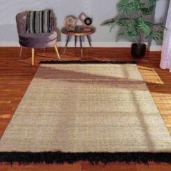 Baxton Studio Dalston Modern And Contemporary Beige And Black Handwoven Wool Blend Area Rug -Zoro Tools Shop Wholesale20Interiors20Inc 11861xx3xx43ef08