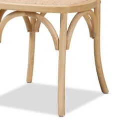 Baxton Studio Fields Mid-Century Brown Woven Rattan And Wood 2-Piece Cane Dining Chair Set PR -Zoro Tools Shop Wholesale20Interiors20Inc 12393xx5xx37cd64