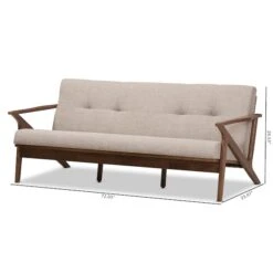Baxton Studio Bianca Walnut Wood Light Grey Tufted 3-Seater Sofa 18 Baxton Studio Bianca Walnut Wood Light Grey Tufted 3-Seater Sofa -Zoro Tools Shop Wholesale20Interiors20Inc 7550xx10