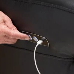 Baxton Studio Amaris Black 5-Piece Power Reclining Sectional Sofa With USB Ports -Zoro Tools Shop Wholesale20Interiors20Inc 7896xx9