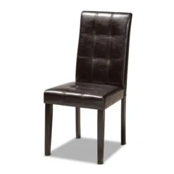 Baxton Studio Vida Dark Brown Upholstered And Dark Brown Wood 5-Piece Dining Set -Zoro Tools Shop Wholesale20Interiors20Inc 8030xx10898xx2