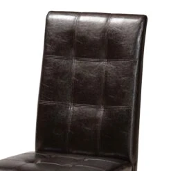 Baxton Studio Vida Dark Brown Upholstered And Dark Brown Wood 5-Piece Dining Set -Zoro Tools Shop Wholesale20Interiors20Inc 8030xx10898xx5