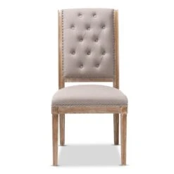 Baxton Studio Charmant Beige Upholstered Weathered Oak Finished Wood Dining Chair 16 Baxton Studio Charmant Beige Upholstered Weathered Oak Finished Wood Dining Chair -Zoro Tools Shop Wholesale20Interiors20Inc 8331xx2