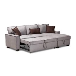 Baxton Studio Emile Light Grey Right Facing Storage Sectional Sofa With Pull-Out Bed -Zoro Tools Shop Wholesale20Interiors20Inc 9567xx2