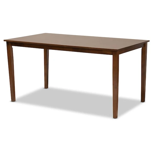 Baxton Studio Dori Grey Upholstered And Walnut Wood 6-Piece Dining Set 2 Baxton Studio Dori Grey Upholstered And Walnut Wood 6-Piece Dining Set - Image 2