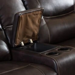 Baxton Studio Mistral Dark Brown 6-PC Sectional With Recliners Corner Lounge Suite -Zoro Tools Shop Wholesale20Interiors20Inc 99170xxBrownxxSFxx5